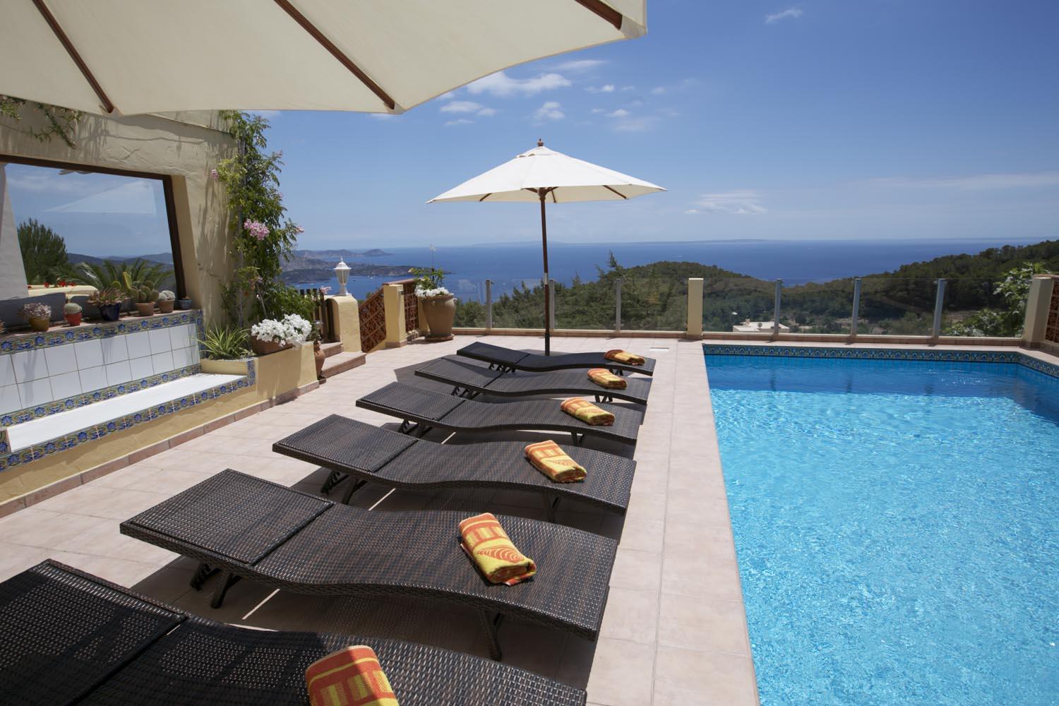 2 - aluguer sazonal casa vista de mar es cubells ibiza - ilhas baleares espanha