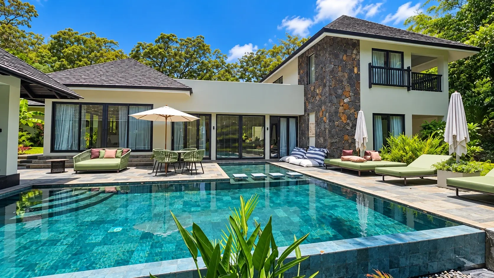 1 - verkauf villa direkt am wasser beau champ flacq mauritius
