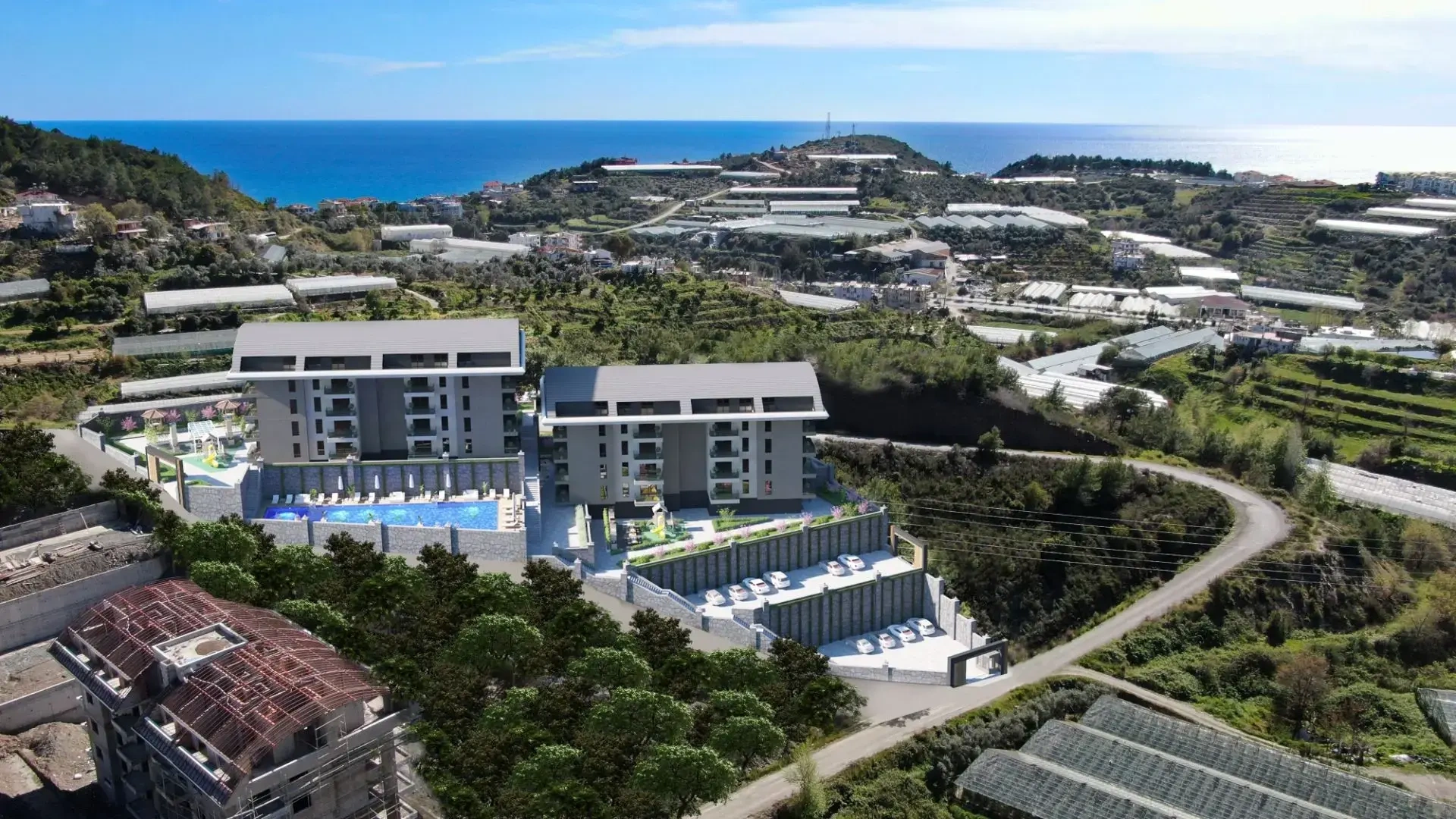 1 - продажа квартира вид моря alanya antalya турция