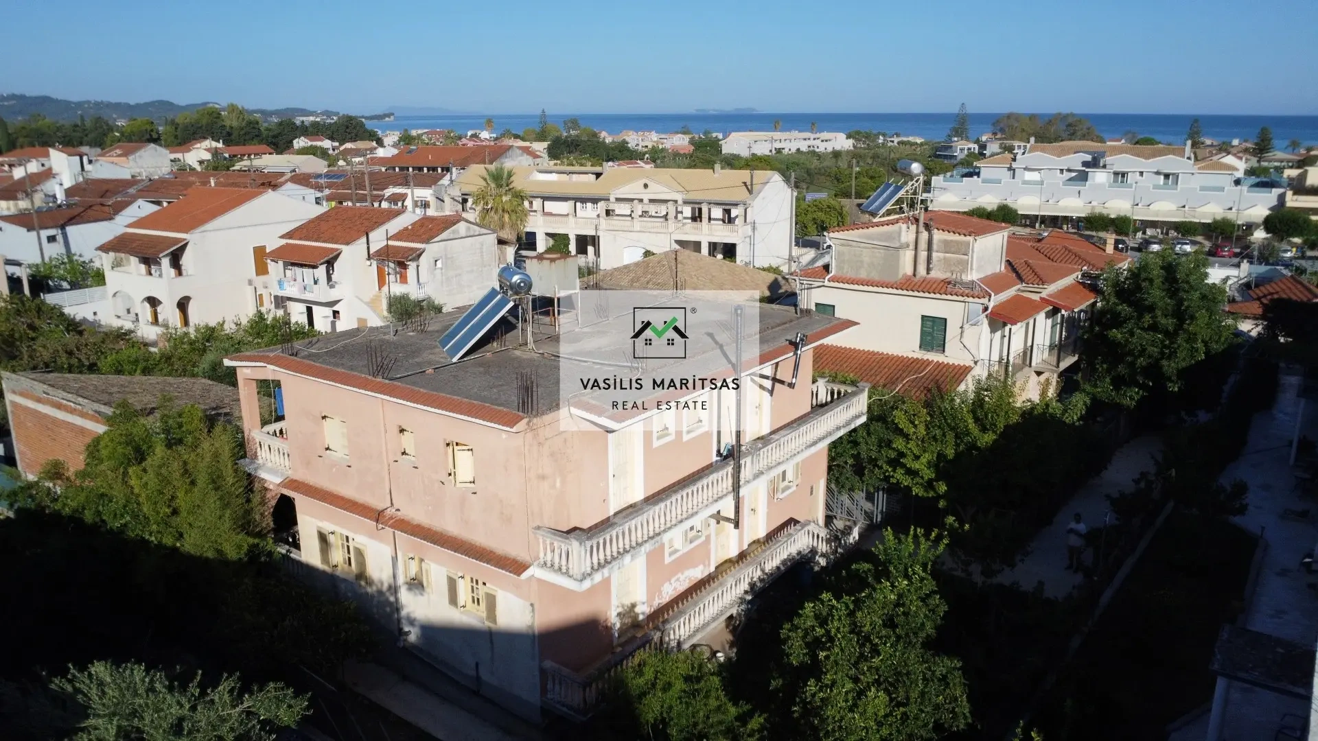 1 - verkauf gebäude strandpromenade corfu ionische inseln griechenland