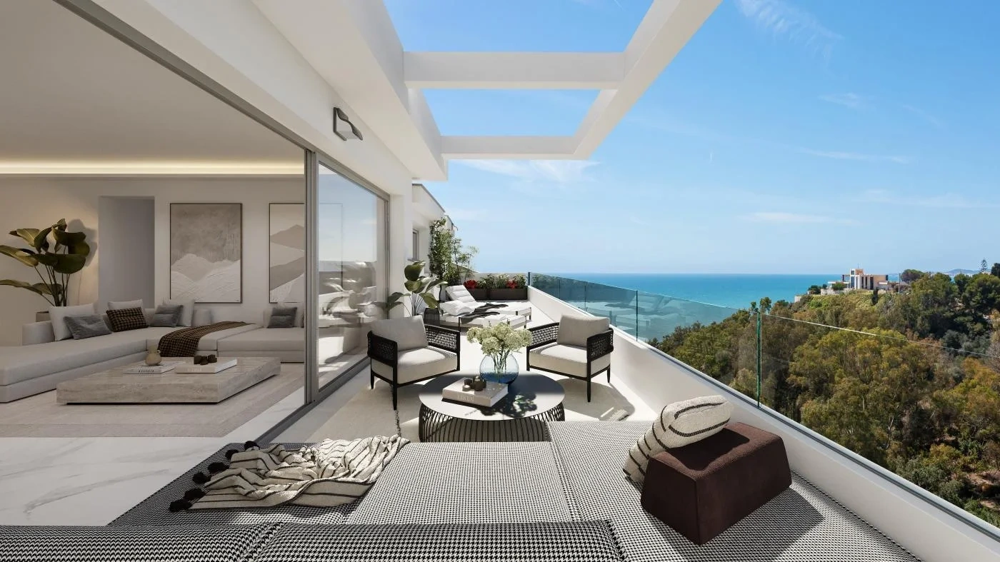 1 - venda apartamento vista de mar benalmadena - costa del sol andaluzia espanha