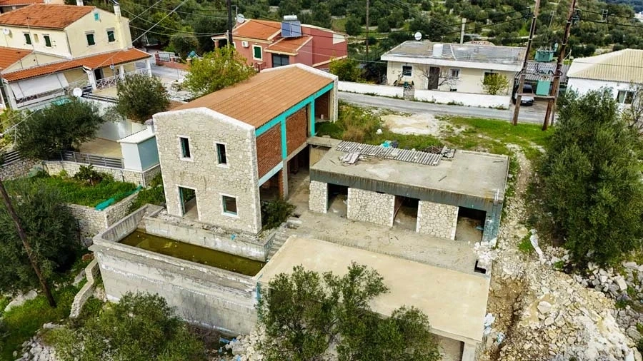 1 - vente villa vue mer agní îles ioniennes grèce