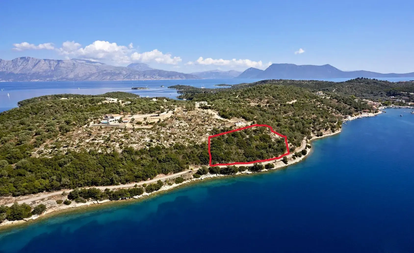 1 - vendita terreno fronte mare nisída meganísi isole ioniche grecia