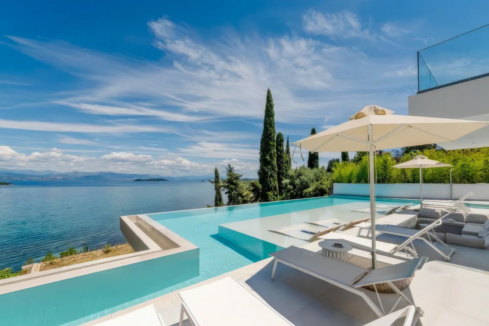 1 - vente villa vue mer corfu îles ioniennes grèce