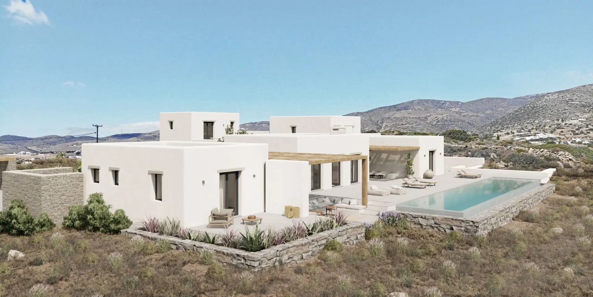 2 - sea view villa for sale in paros - cyclades south aegean greece