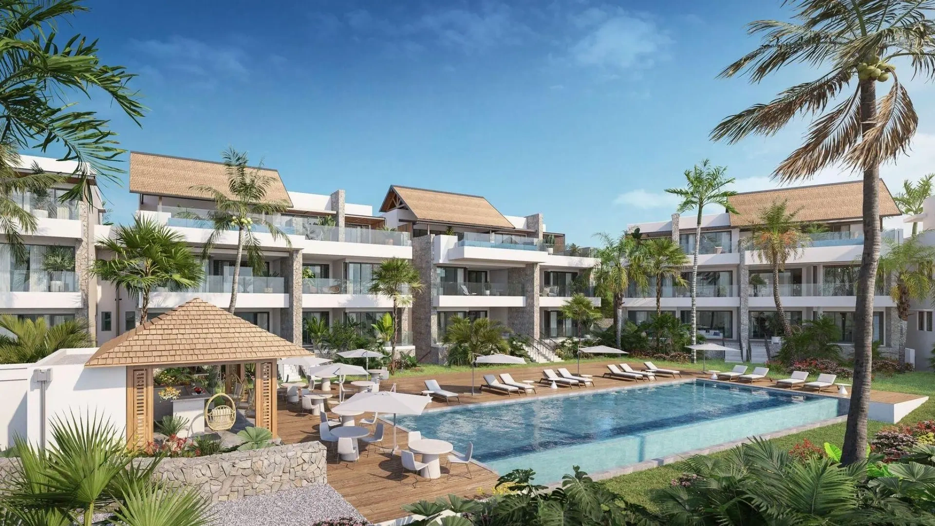 1 - venta apartamento a pie de playa flic en flac rivière noire mauricio