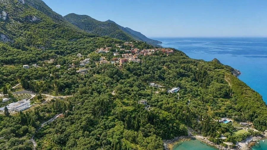 2 - vente terrain vue mer corfu îles ioniennes grèce