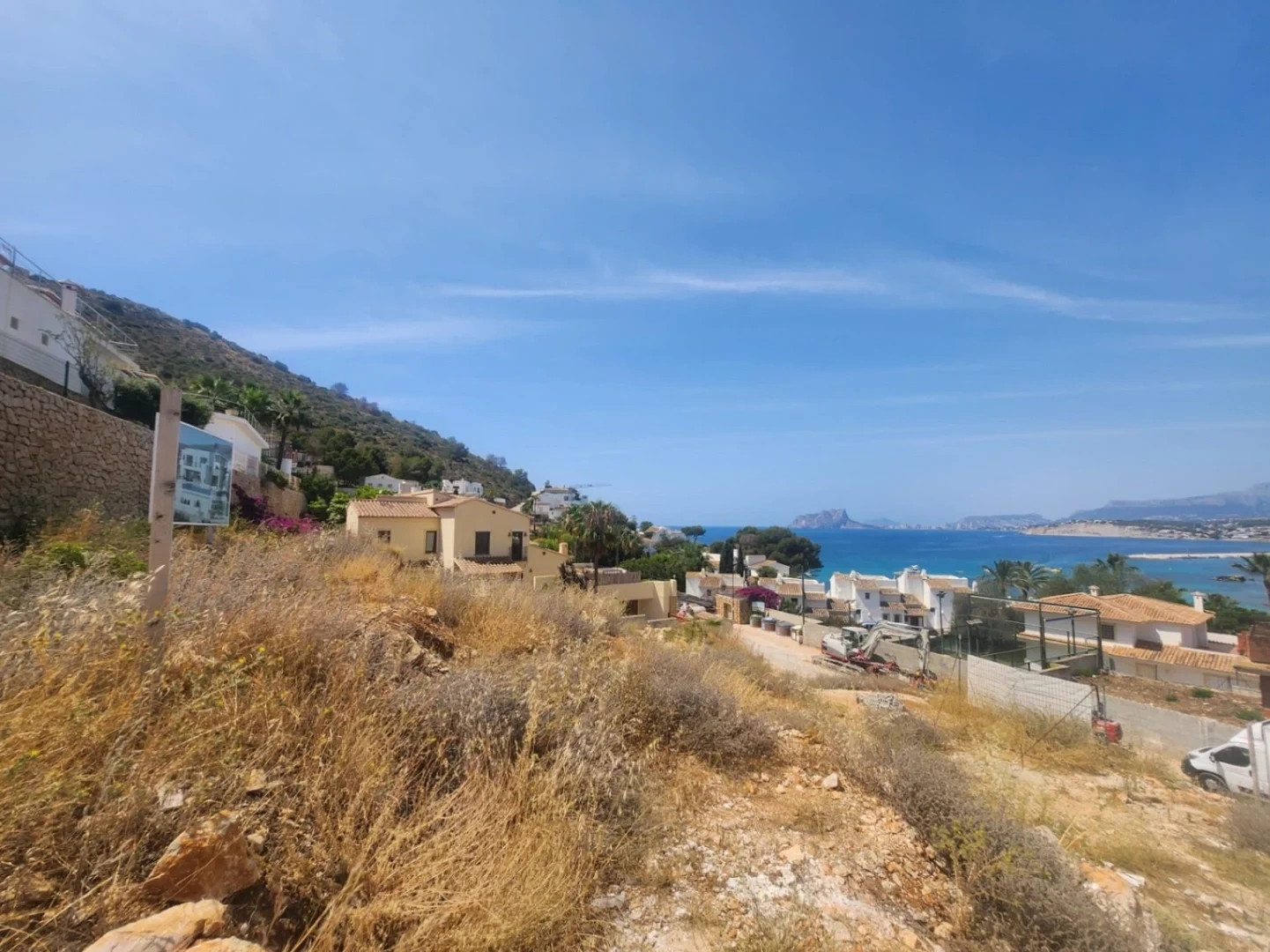 2 - vente terrain vue mer moraira - costa blanca communauté valencienne espagne
