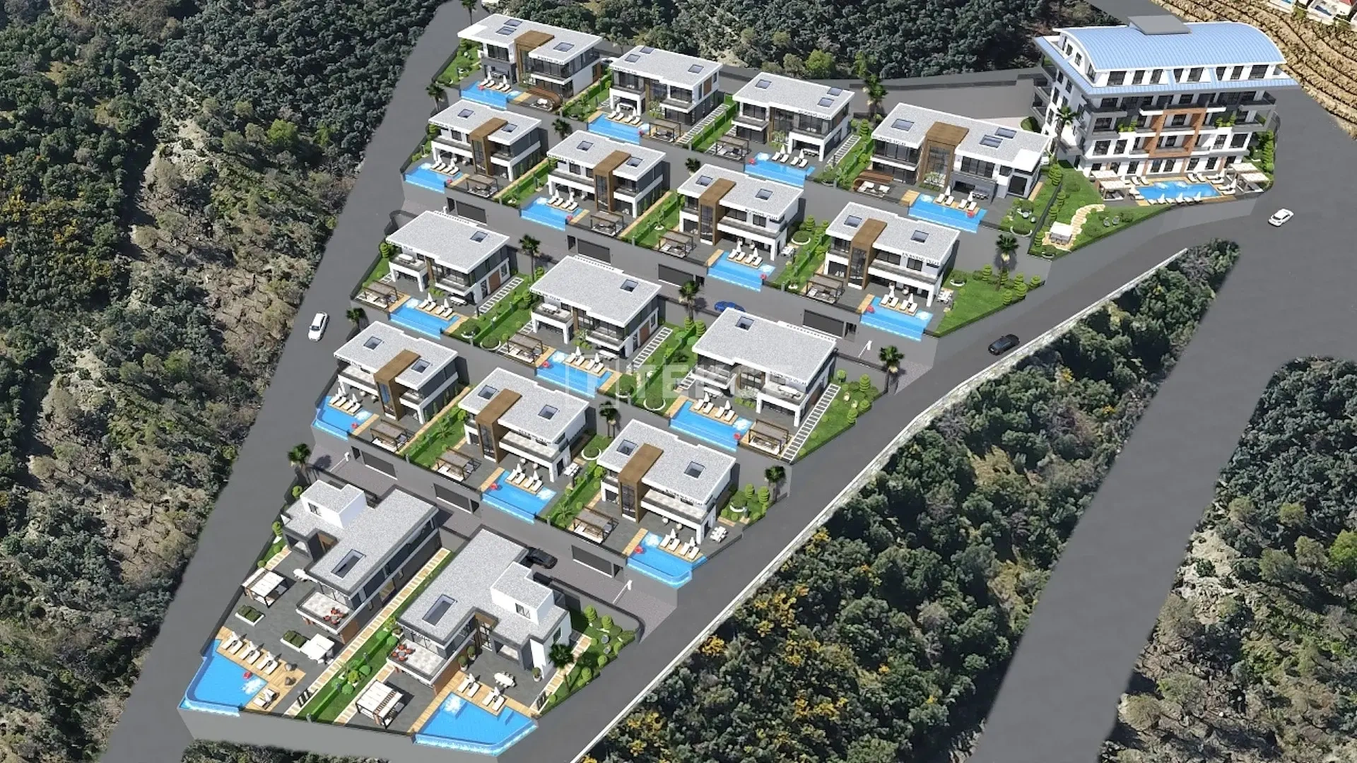 2 - verkauf haus meerblick alanya antalya türkei