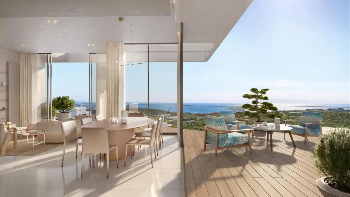 1 - verkoop appartement uitzicht op zee casares - costa del sol andalusië spanje