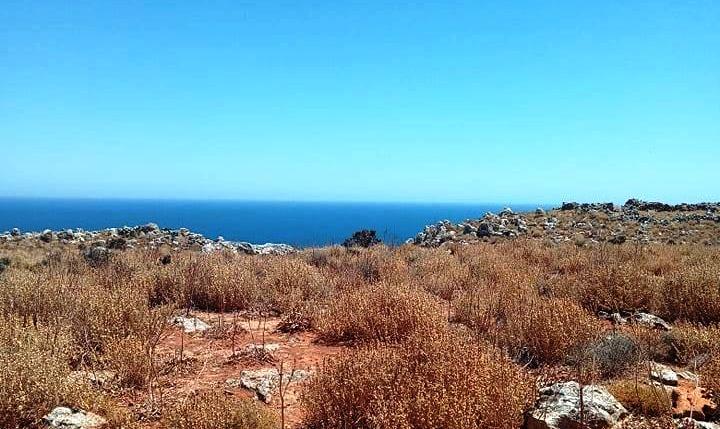 1 - vente terrain vue mer kokkino chorio crète grèce