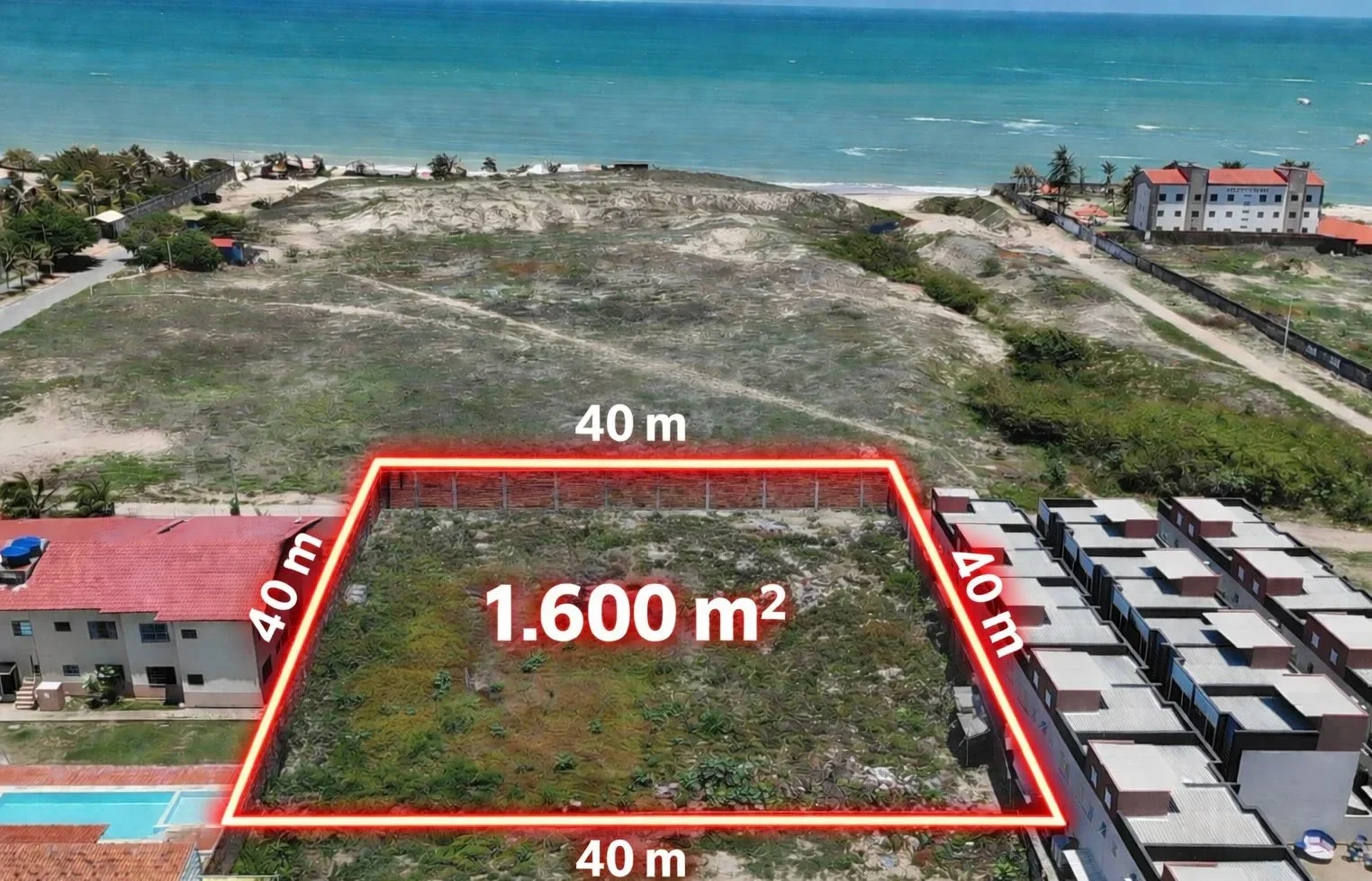 1 - verkauf grundstück direkt am wasser cumbuco ceará brasilien