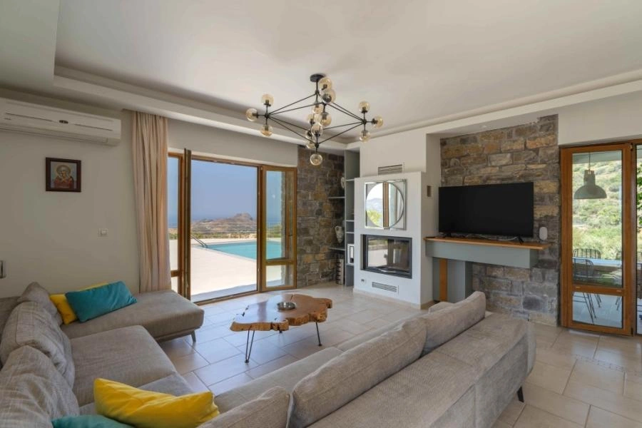 2 - vente maison vue mer asómatos crète grèce