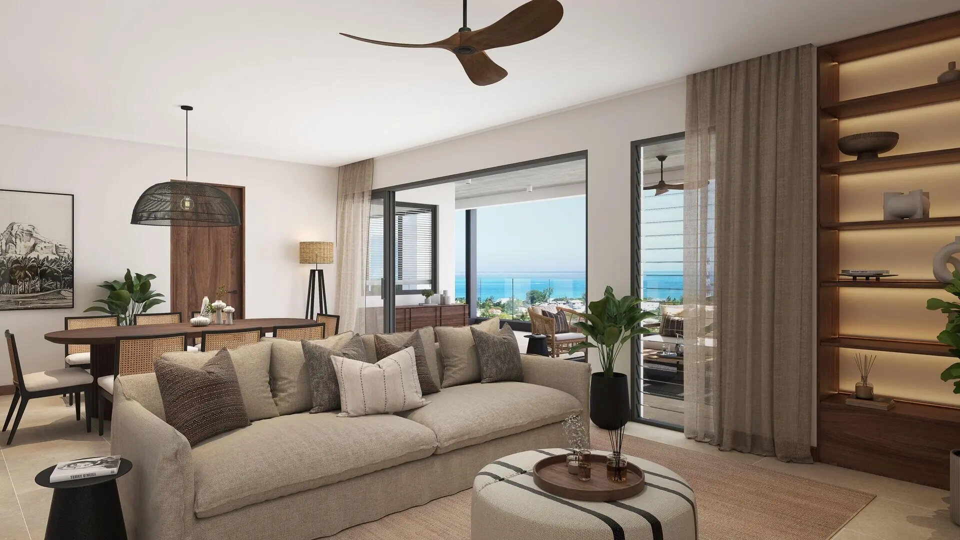 2 - sea view apartment for sale in tamarin rivière noire mauritius