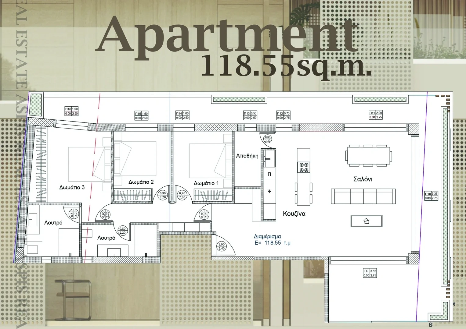 2 - venta apartamento frente al mar kalamáta peloponeso grecia