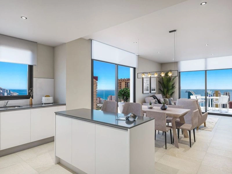 2 - продажа квартира вид моря бенидорм - costa blanca валенсия испания