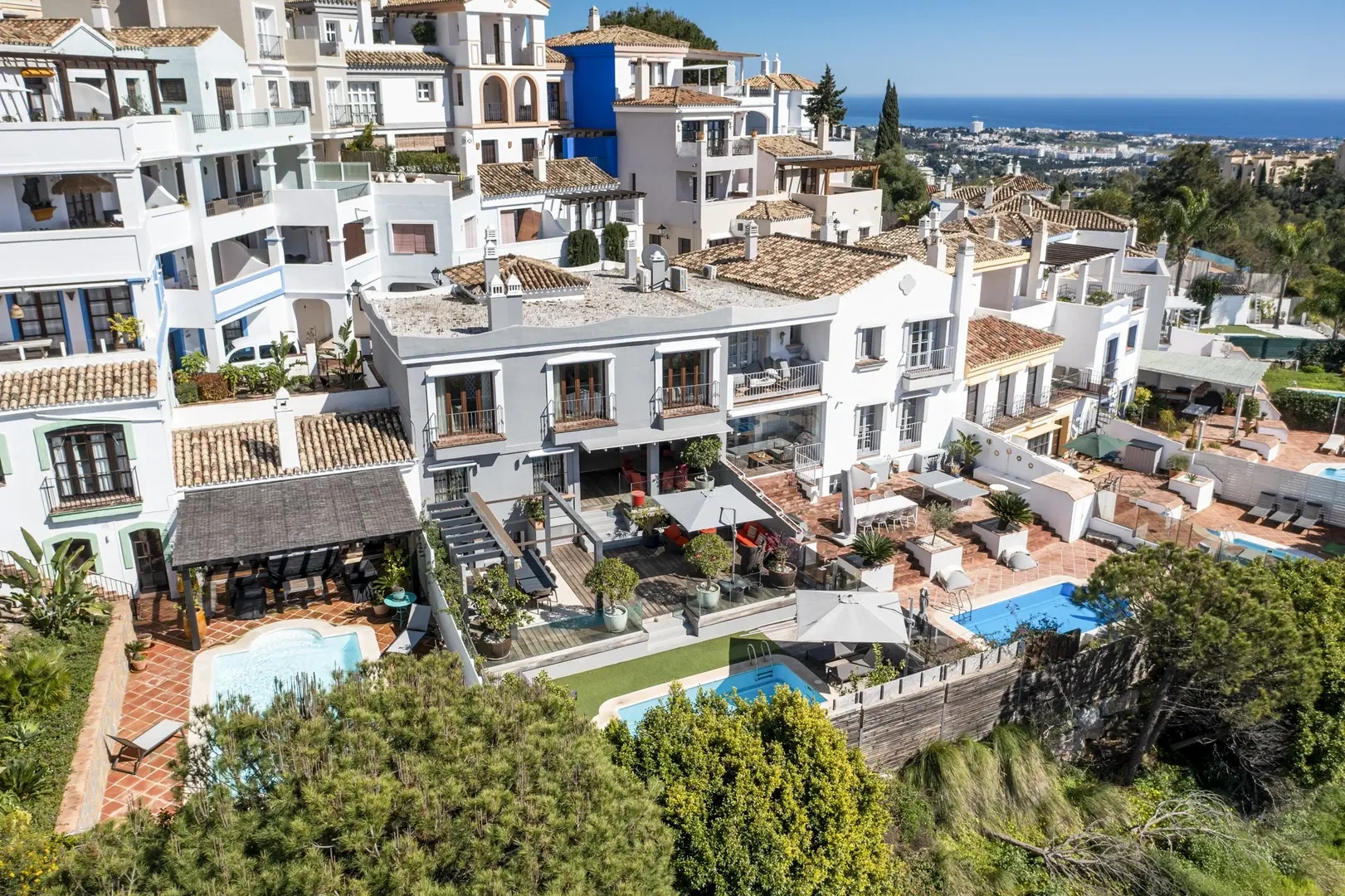 1 - verkoop huis uitzicht op zee benahavis - costa del sol andalusië spanje