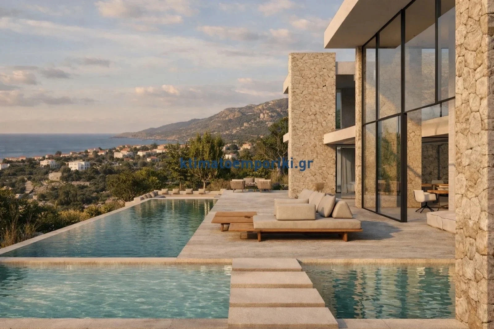 2 - vente maison vue mer kokkino chorio crète grèce
