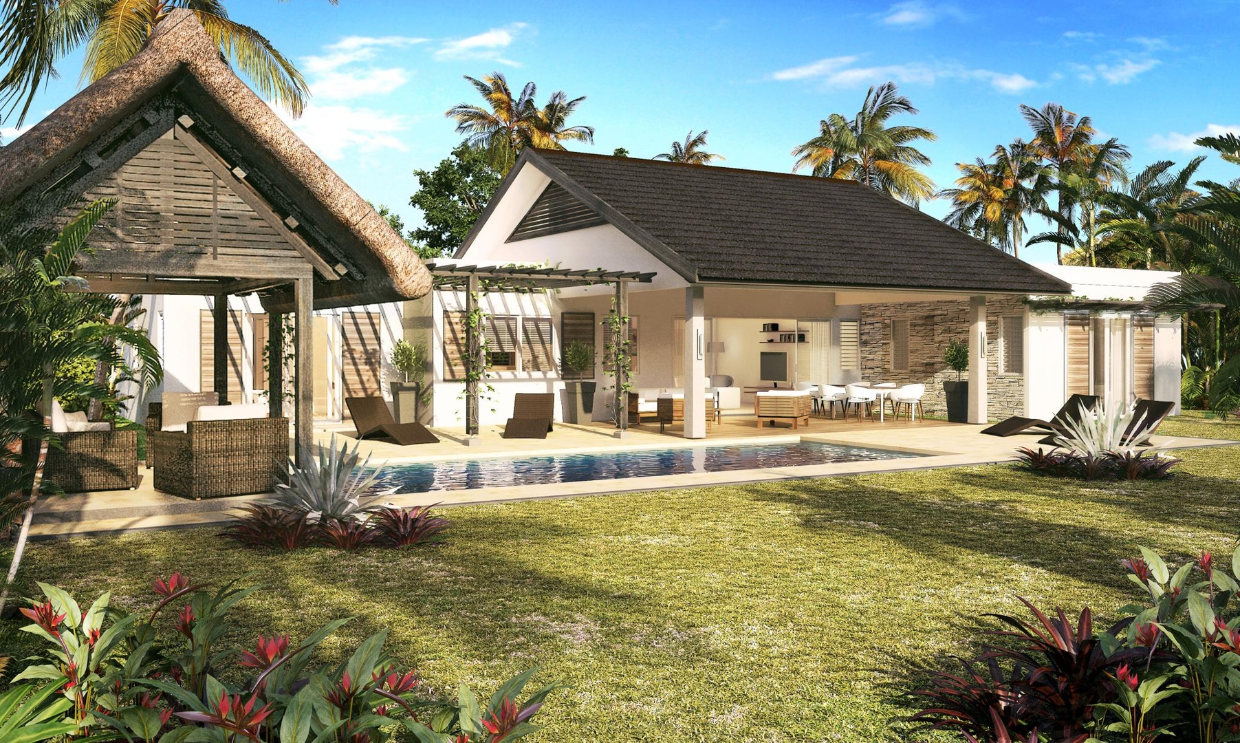 1 - villa for sale in cap malheureux rivière du rempart mauritius