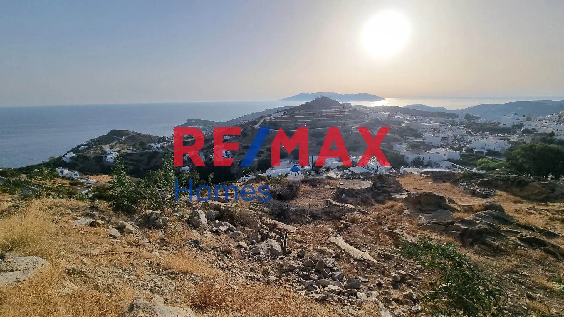 1 - sea view plot of land for sale in ios - cyclades south aegean greece