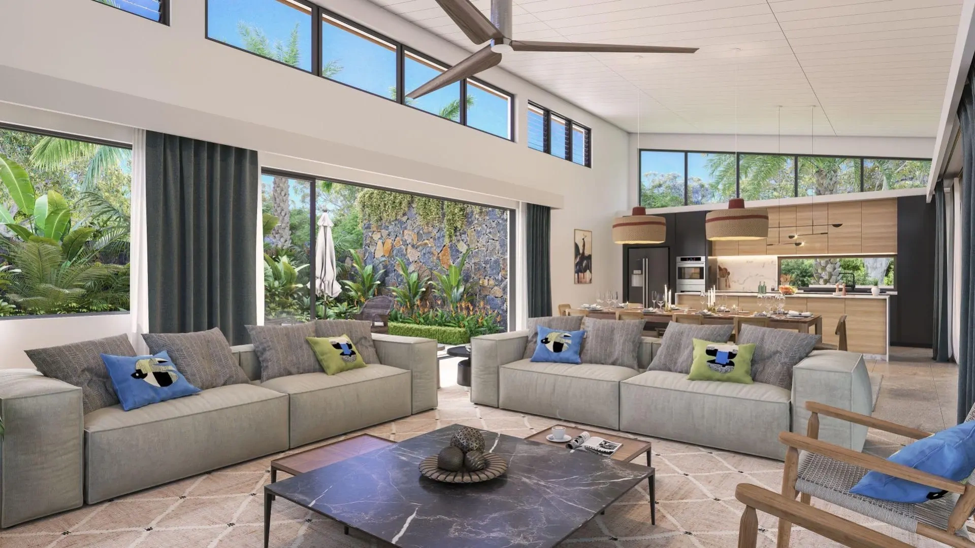 2 - vente villa tamarin rivière noire île maurice