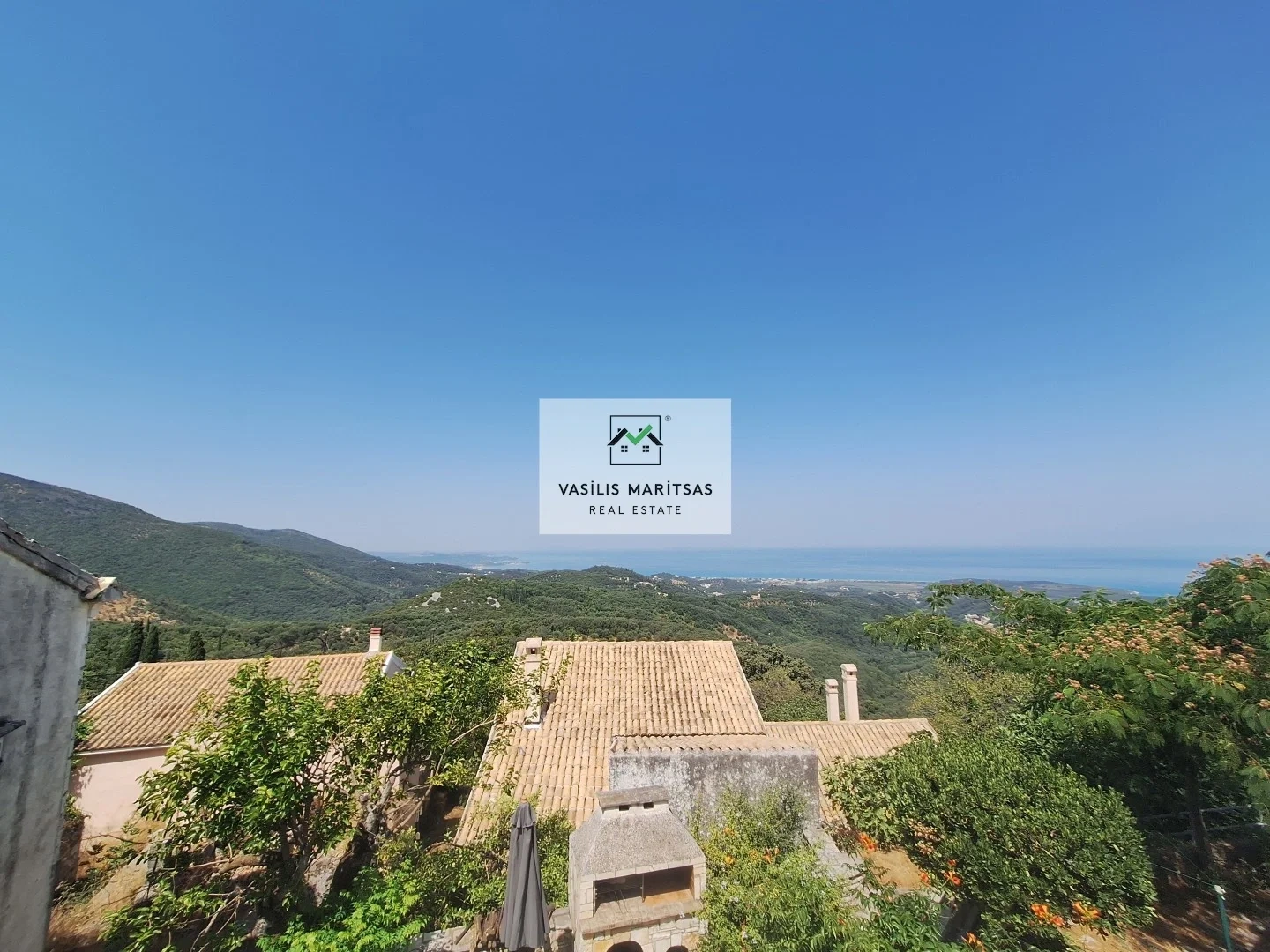 2 - vente maison vue mer corfu îles ioniennes grèce