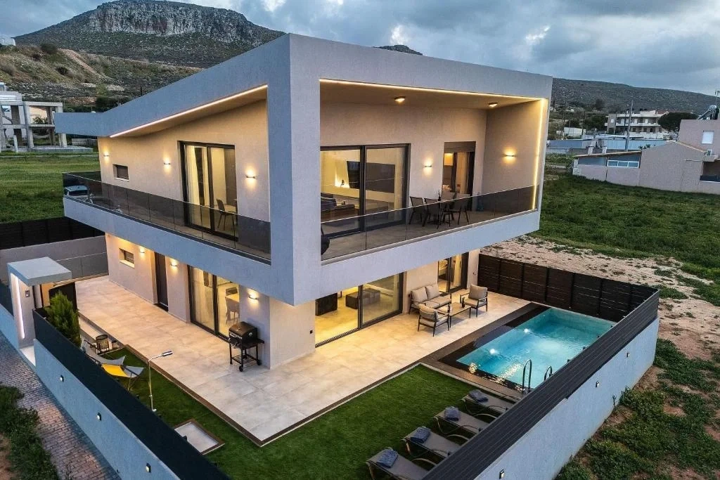 2 - sea view villa for sale in goúrnes crete greece