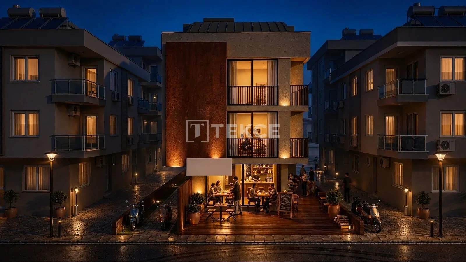 Apartamento a praia ao pé com piscina