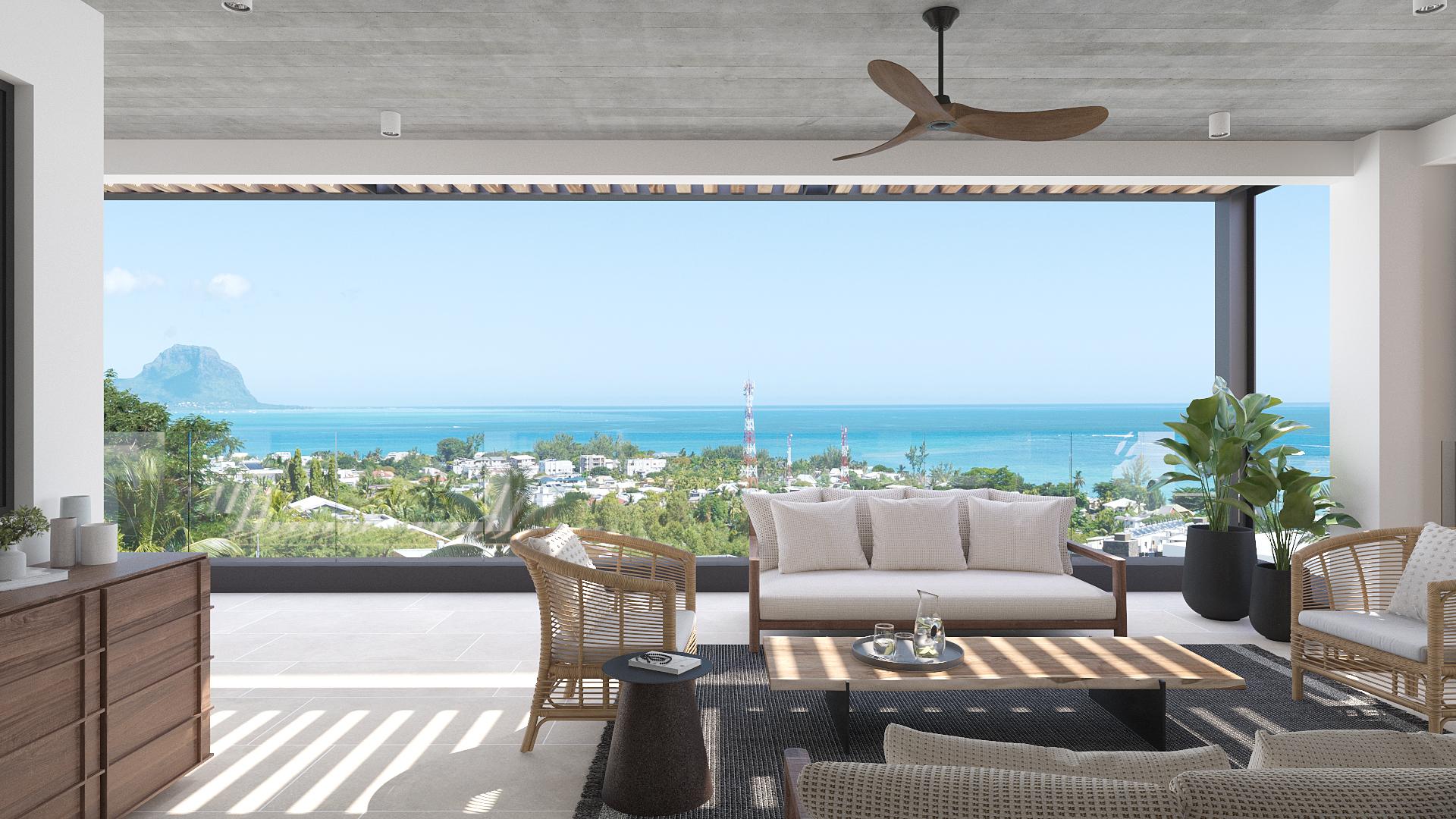 2 - verkoop appartement uitzicht op zee tamarin rivière noire mauritius