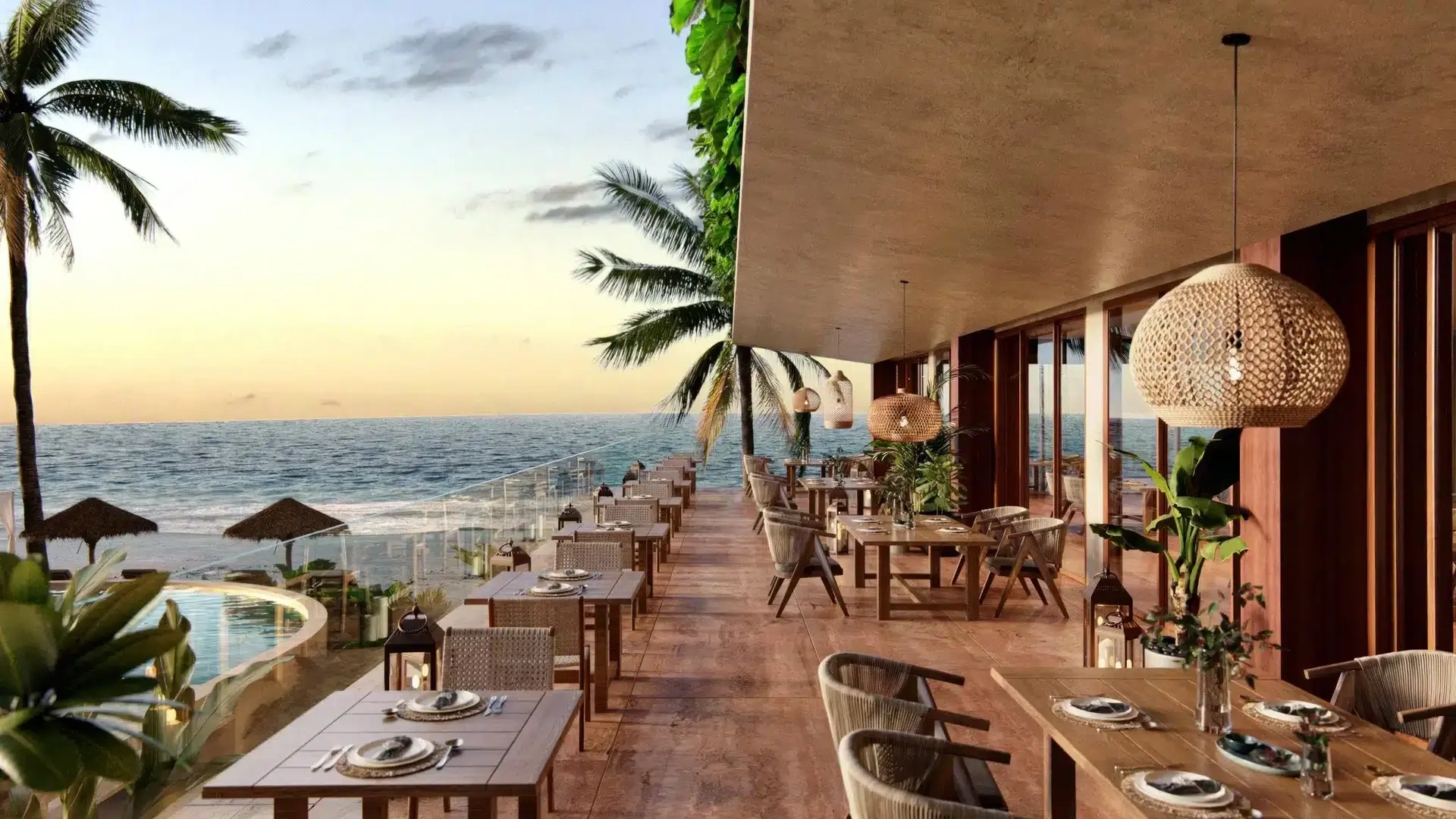 2 - продажа квартира ноги в воде puerto morelos кинтана-роо мексика