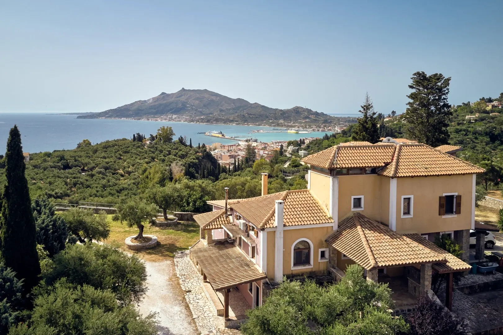 1 - vente maison vue mer bochali îles ioniennes grèce