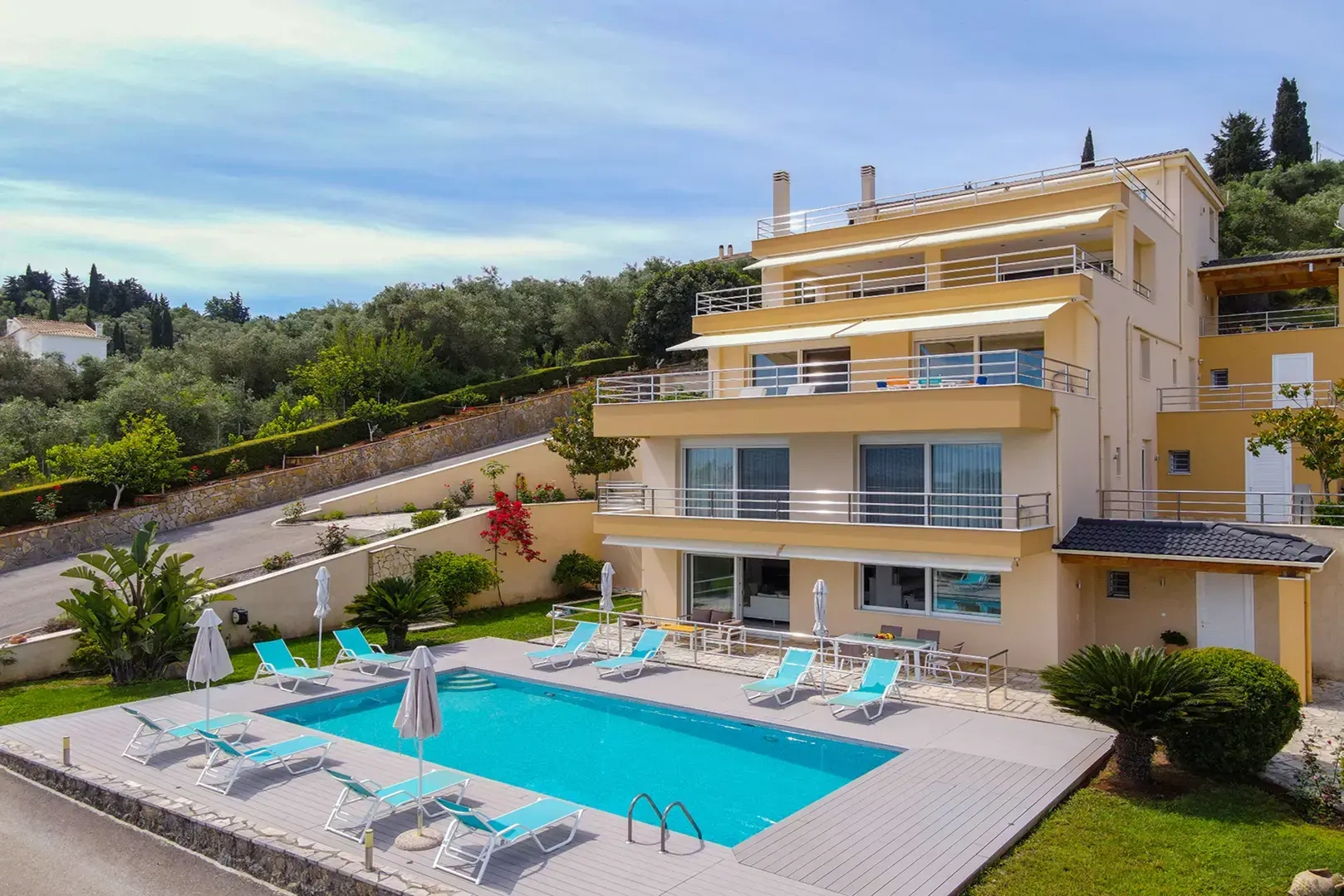1 - vente propriété vue mer corfu îles ioniennes grèce