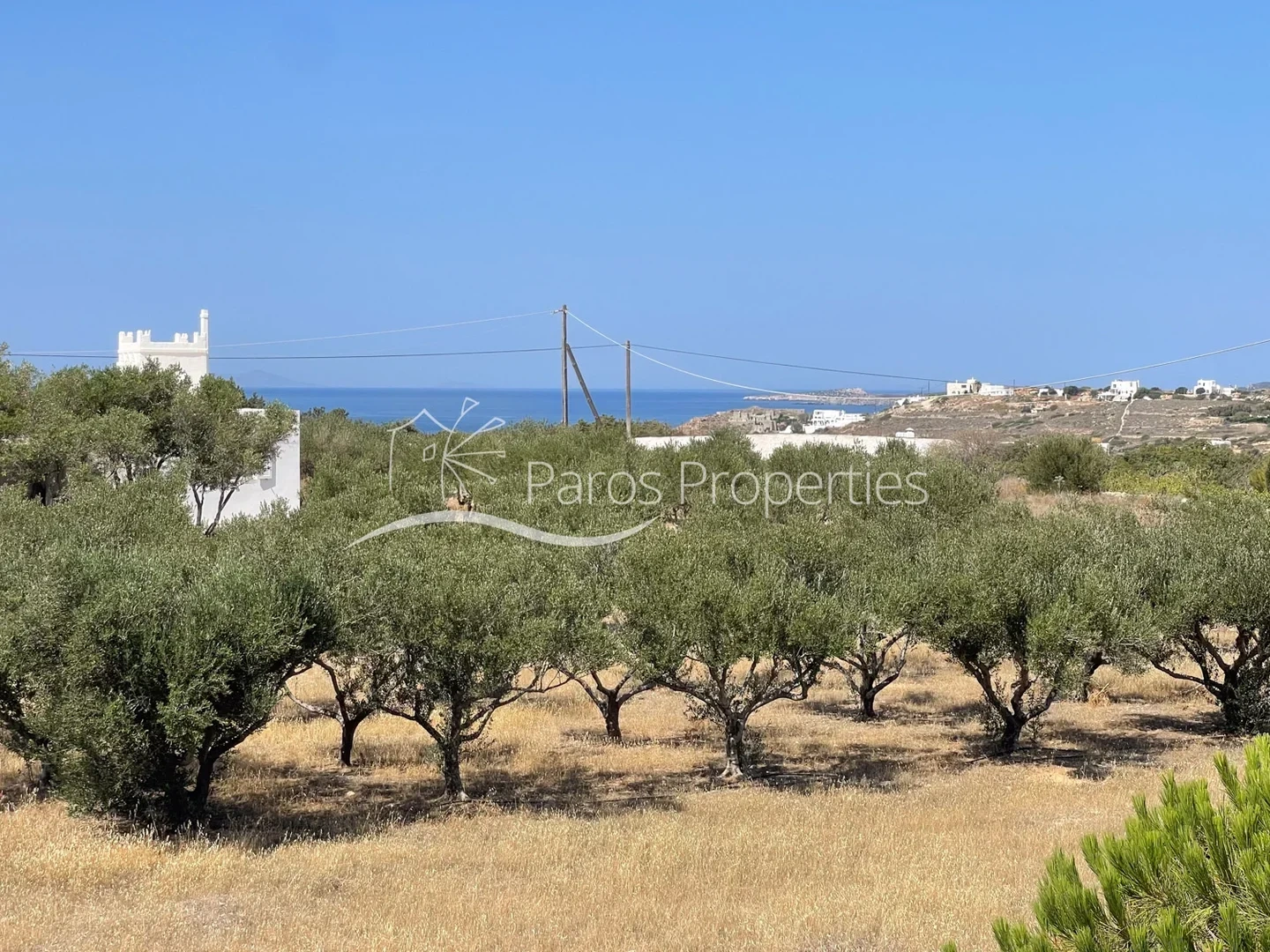 1 - sea view plot of land for sale in paros - cyclades south aegean greece