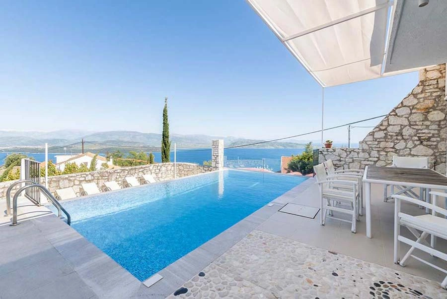 1 - verkoop villa uitzicht op zee corfu ionische eilanden griekenland
