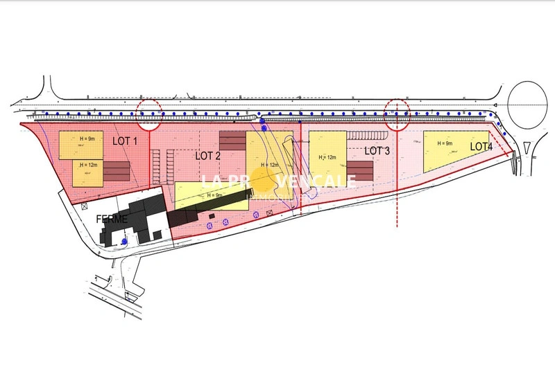 Terrain de 7 004 m²
