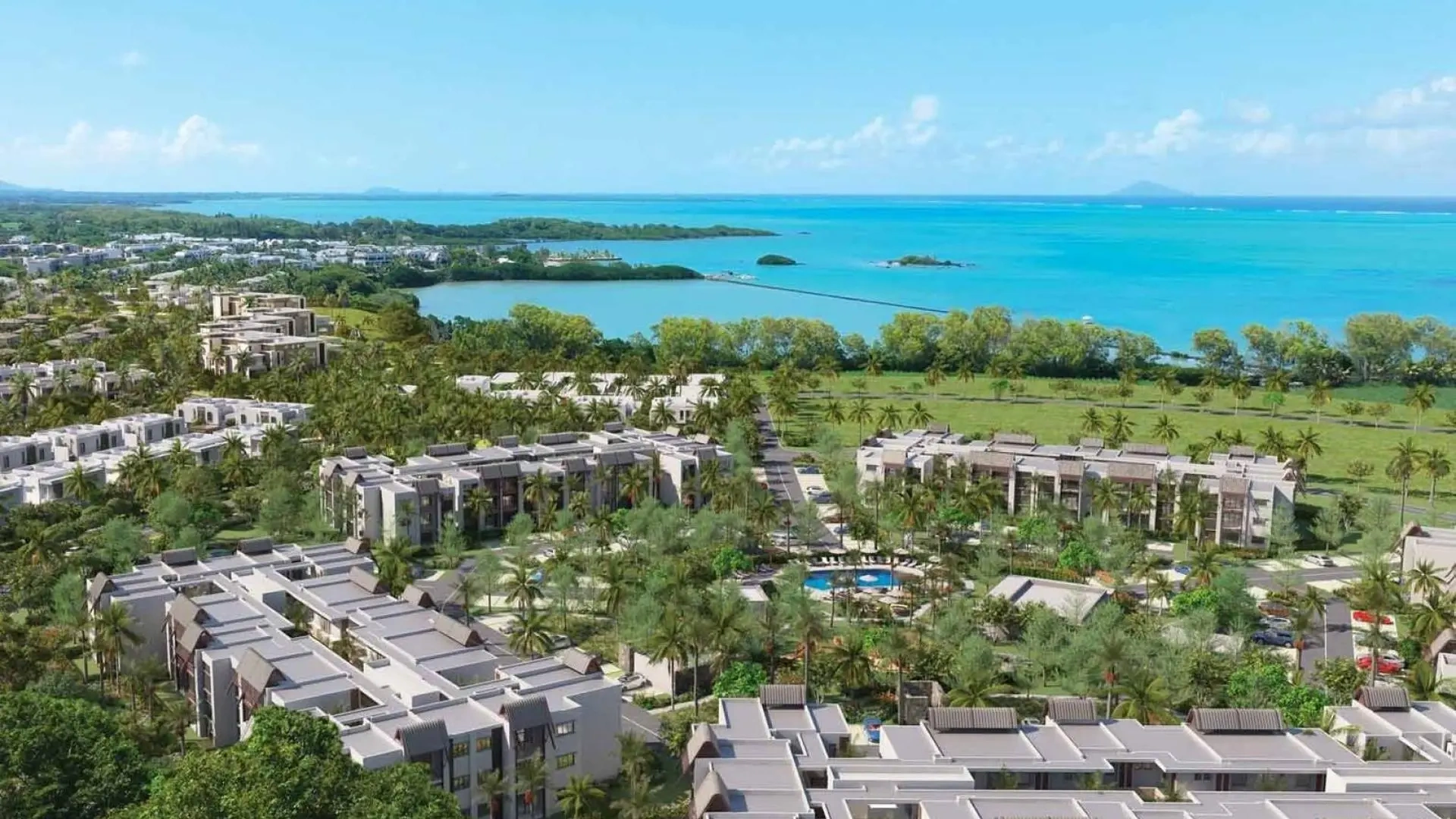 1 - venda apartamento a praia ao pé haute rive rivière du rempart maurício