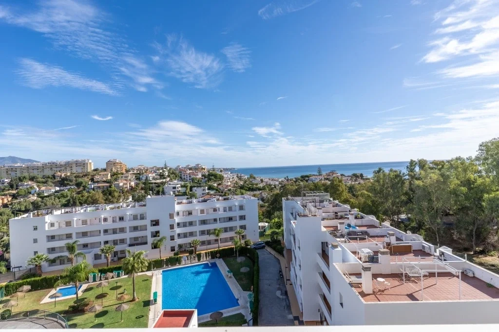 1 - venta apartamento vista al mar mijas andalucía españa