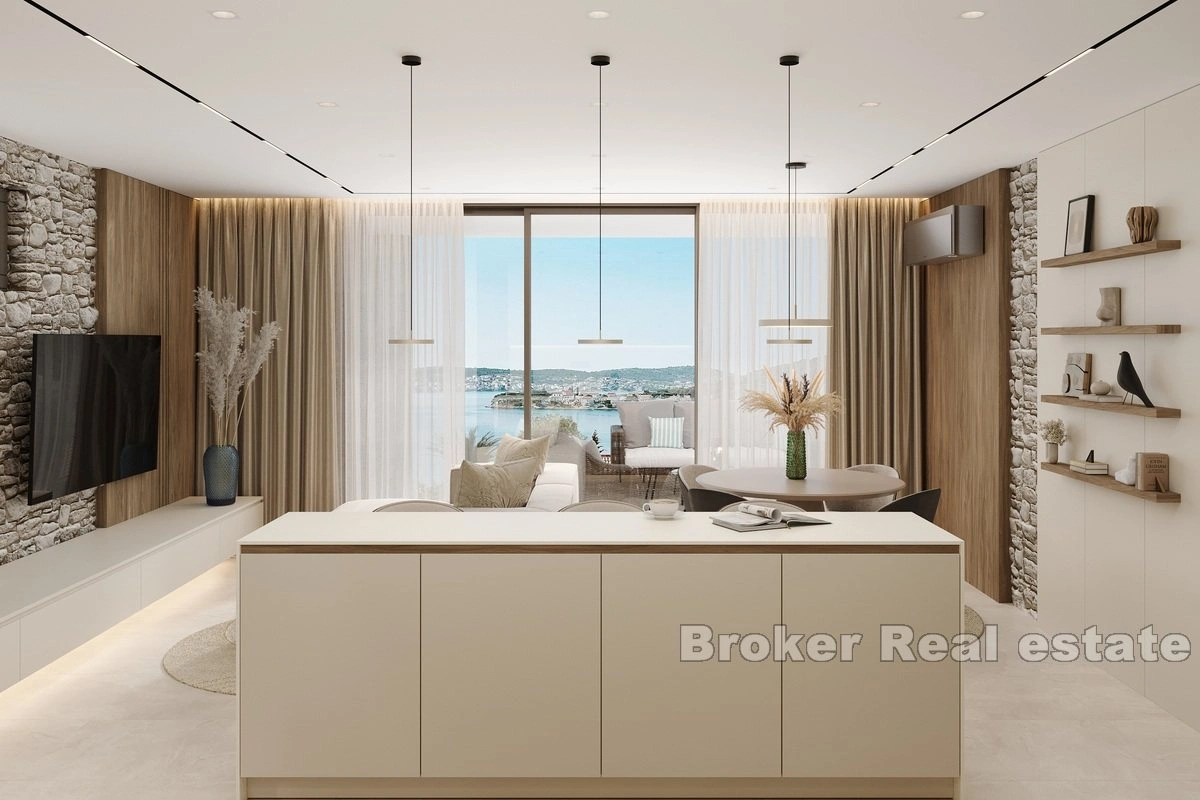 1 - vendita appartamento vista mare rogoznica sebenico e tenin croazia