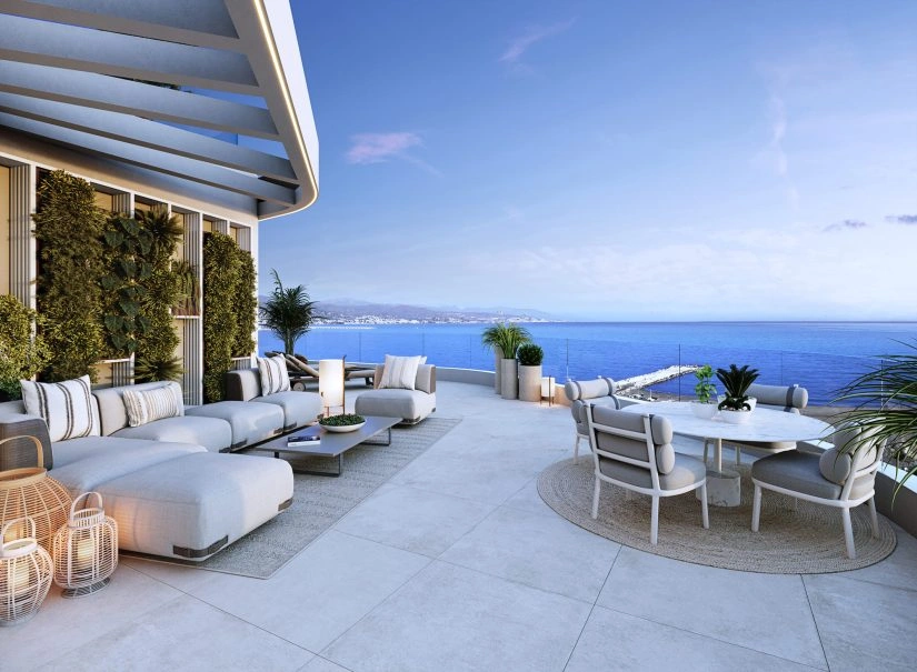 1 - vente appartement pieds dans l'eau malaga  andalousie espagne