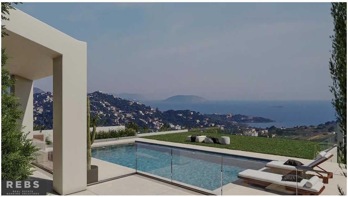 Maison vue mer avec piscine