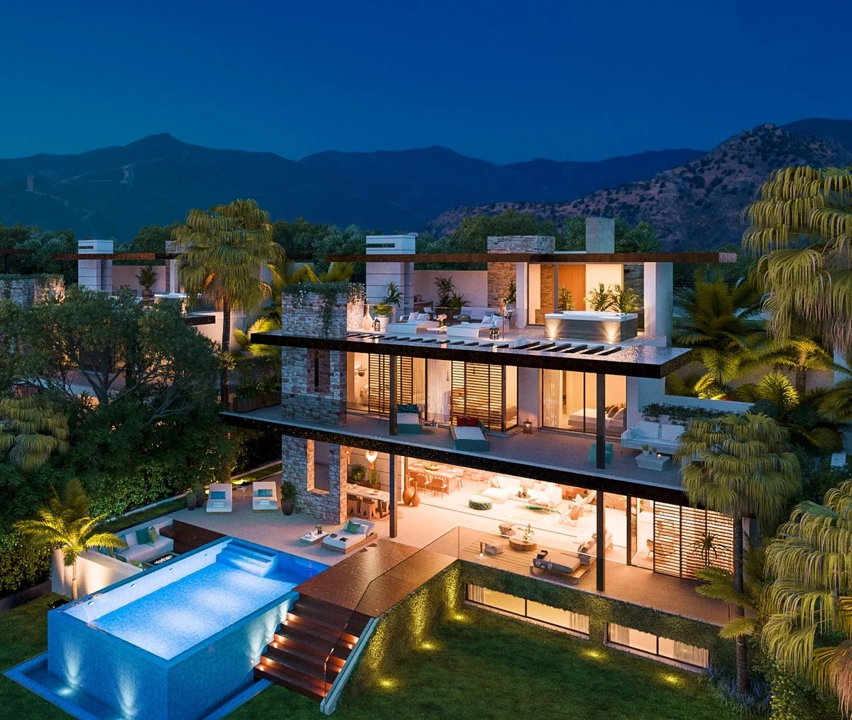 2 - verkauf haus meerblick benahavis - costa del sol andalusien spanien