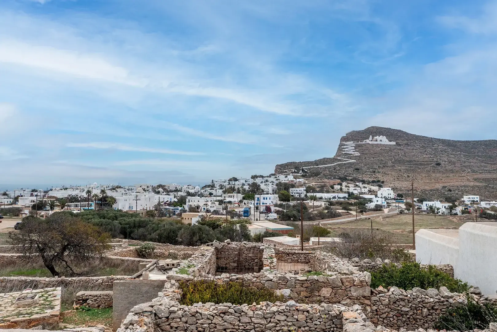 2 - vente terrain vue mer folégandros - cyclades egée méridionale grèce