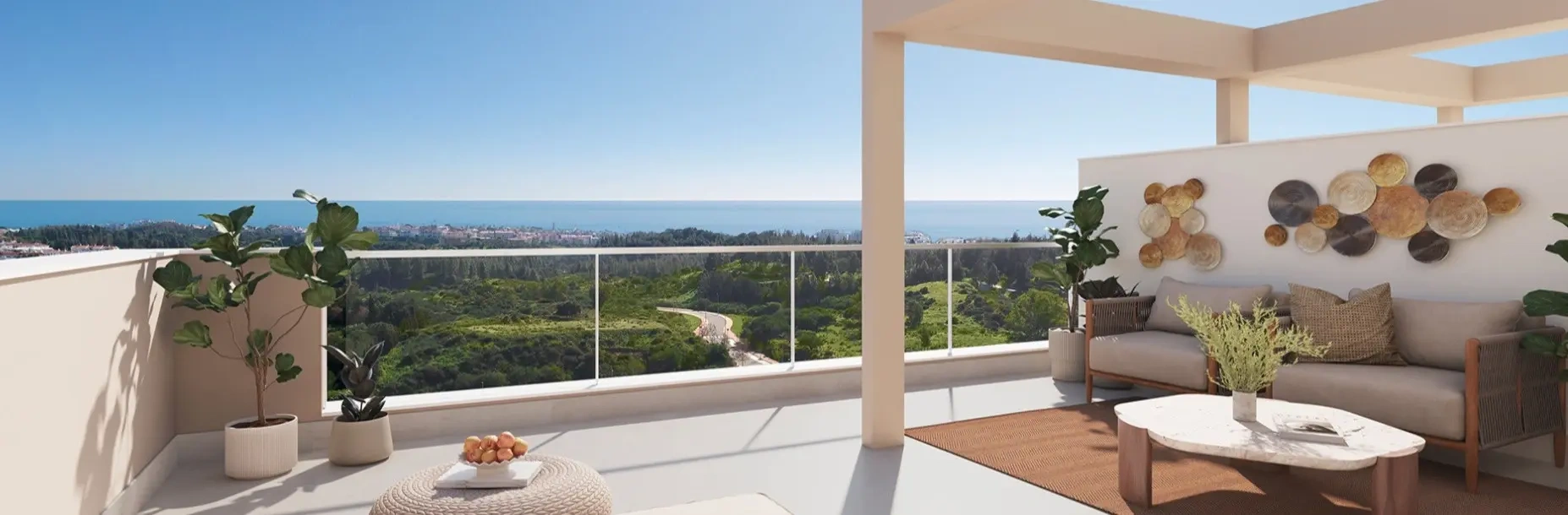 1 - venta apartamento vista al mar mijas andalucía españa