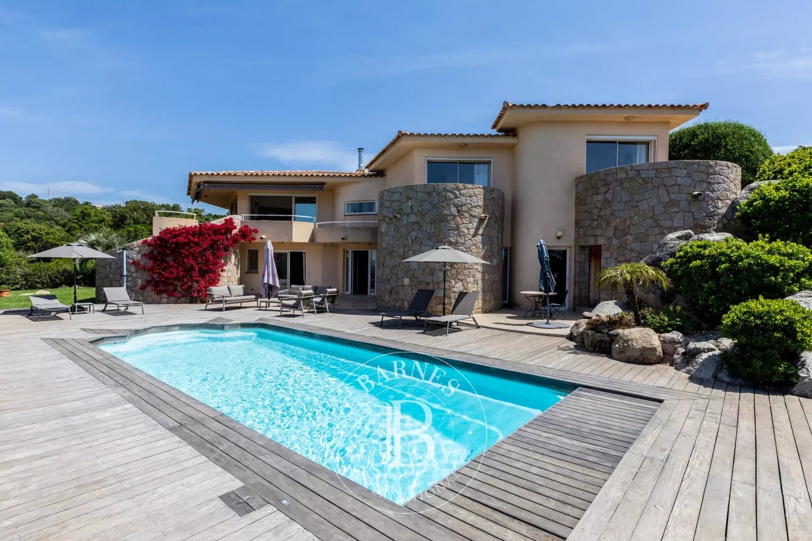 1 - sea view house for vacation rentals in sainte-lucie-de-porto-vecchio corsica (south) france
