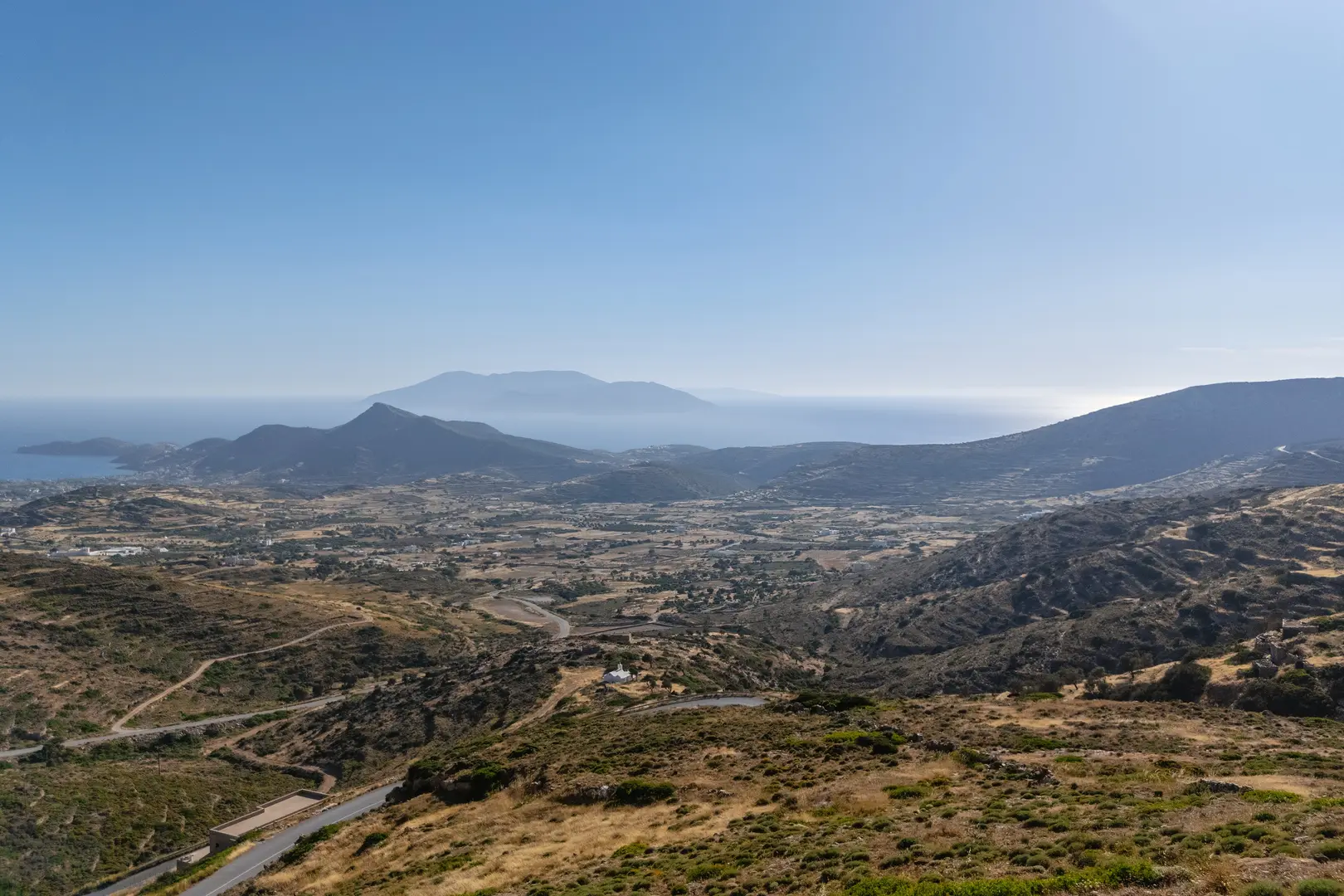 2 - sea view plot of land for sale in ios - cyclades south aegean greece