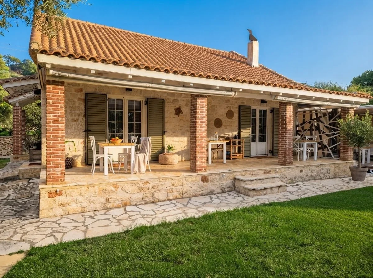 2 - vente maison plage à pied kalamáki îles ioniennes grèce