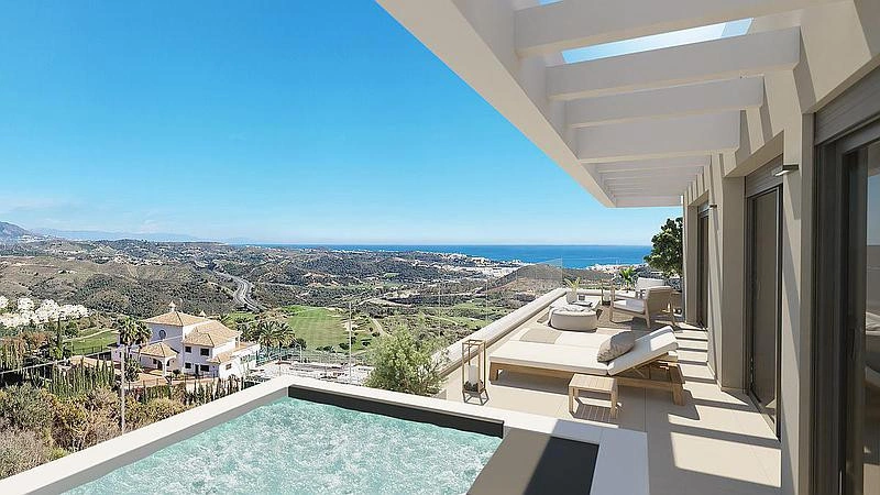 2 - продажа квартира вид моря la cala de mijas андалусия испания