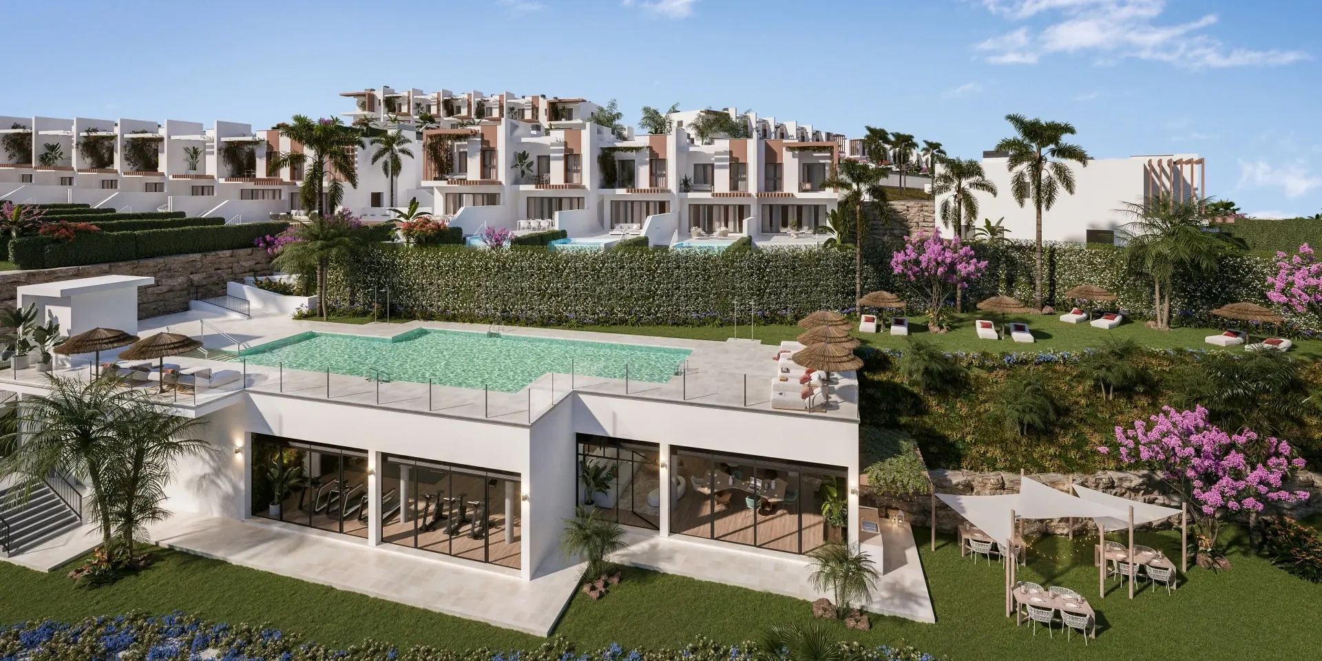 Casa vista al mar con terraza