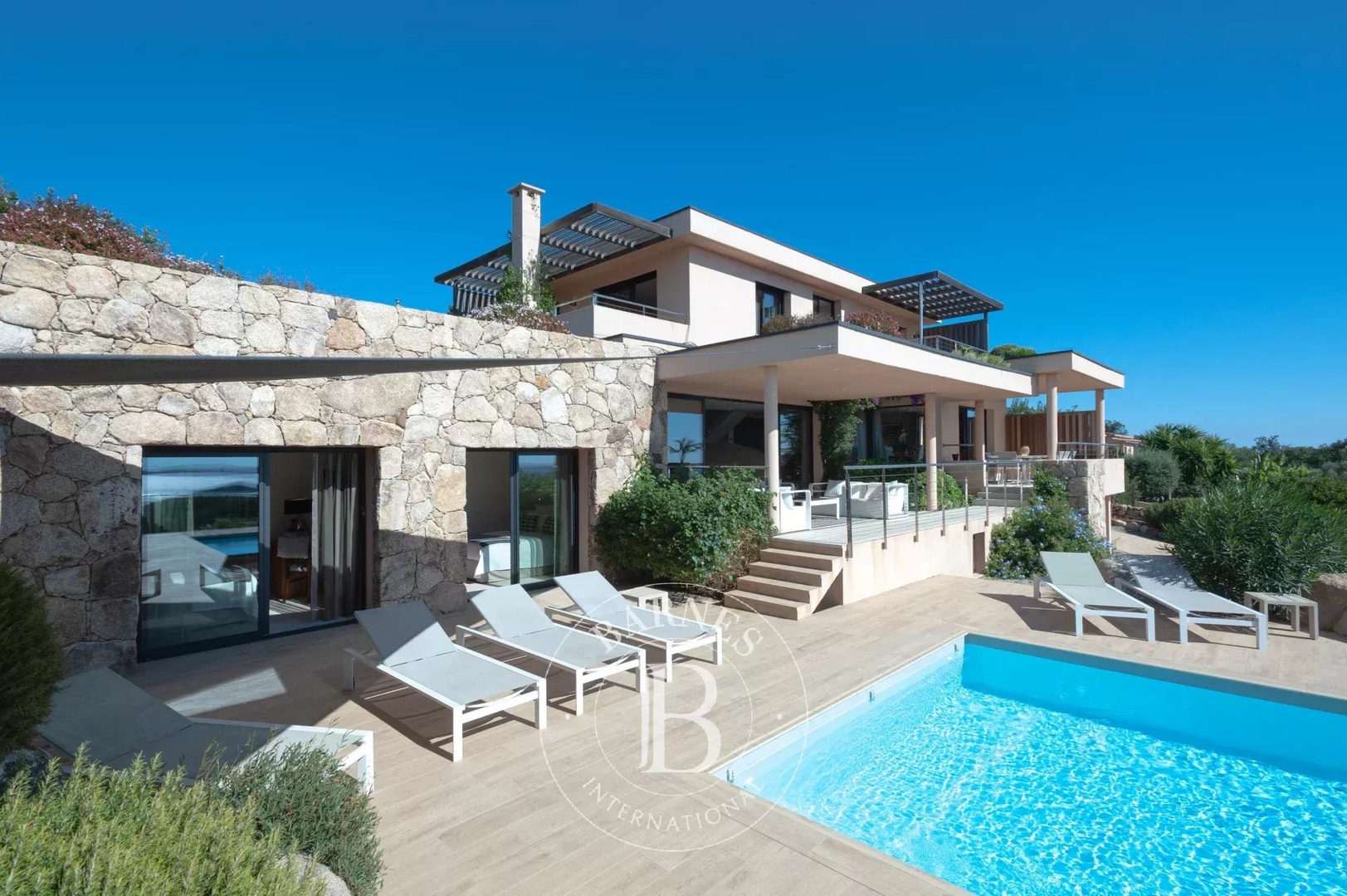 1 - sea view house for vacation rentals in zonza corsica (south) france