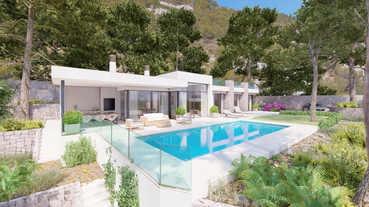 1 - продажа новый проект вид моря benissa - costa blanca валенсия испания